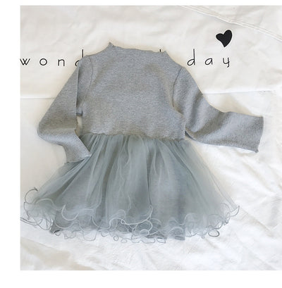 Vestido Infantil de Manga Larga Primavera Otoño - Falda Princesa para Niñas - Image 6
