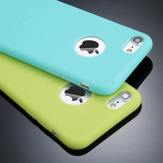 Funda Protectora de Silicona Suave para iPhone - Colores Pastel Compatible con iPhone 7 Plus, X, 6S y Más - Image 3