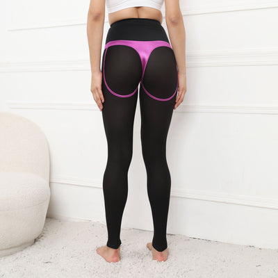 Pantalones Yoga Levantacaderas con Malla y Costuras Deportivas para Mujer - Image 18