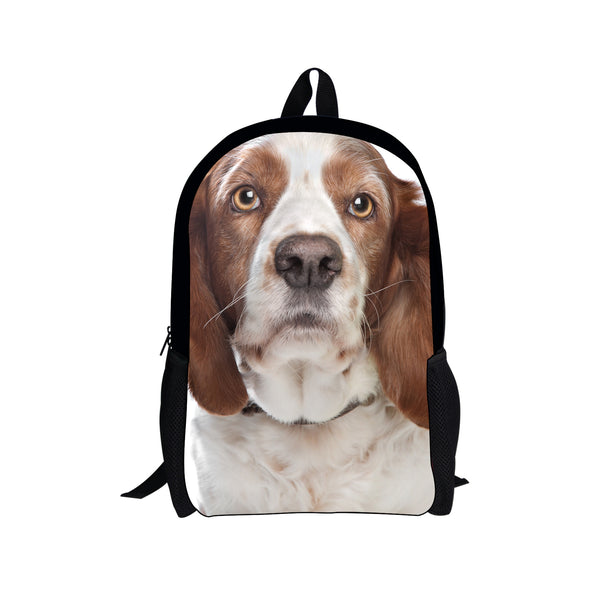Mochila Escolar Impermeable con Diseño de Perrito para Niños