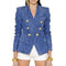 Chaqueta Denim Doble Botonadura Efecto Lavado