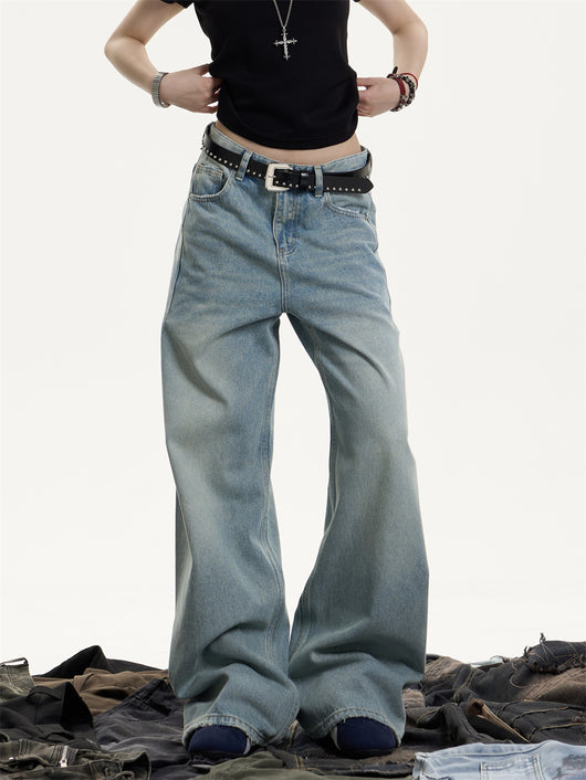Jeans Rectos Holgados Vintage Desgastado para Mujer - Image 19