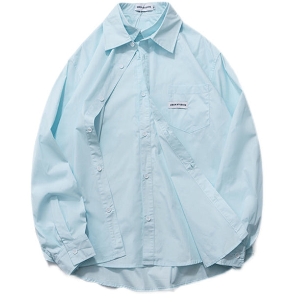 Camisa Casual Doble Capa Suelta para Hombre y Mujer