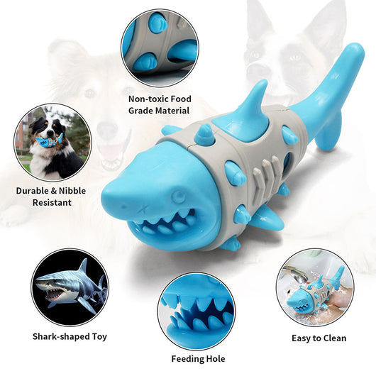 Juguete Mordedor para Perros con Diseño de Tiburón - Alivia la Dentición y Limpia los Dientes - Image 9
