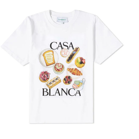Camiseta Estampado Afternoon Tea Suelta Multiuso Manga Corta Marca Fashion - Image 5