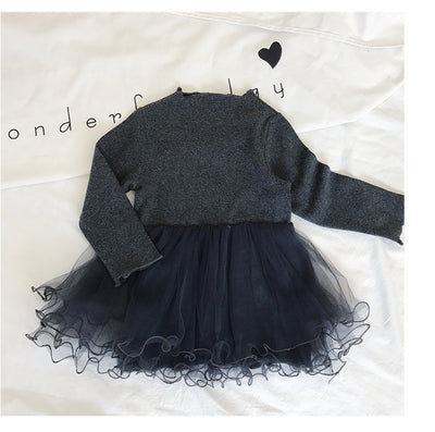Vestido Infantil de Manga Larga Primavera Otoño - Falda Princesa para Niñas - Image 5