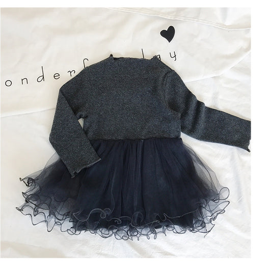 Vestido Infantil de Manga Larga Primavera Otoño - Falda Princesa para Niñas - Image 5