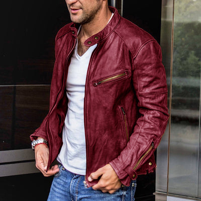 Chaqueta de Cuero para Motociclista - Image 3