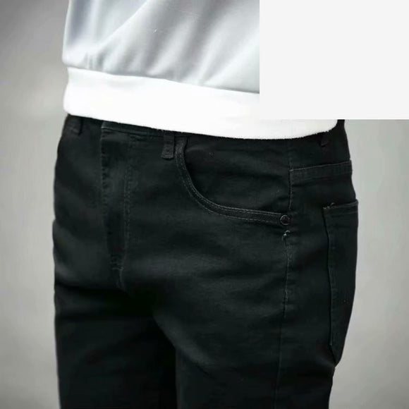 Pantalones Vaqueros Gruesos Forrados de Terciopelo para Hombre - Tendencia Juvenil Otoño Invierno