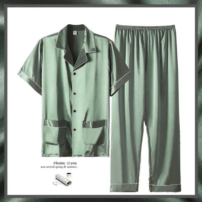 Pijama Corto Ligero para Hombre - Conjunto Cómodo de Verano - Image 8