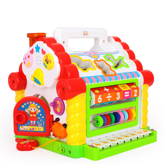 Mesa de Juegos Interactiva Infantil con Bloques y Puzzles