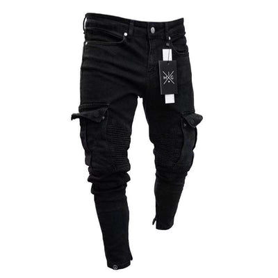 Pantalones con Rotos y Cierre en Rodillas - Image 5