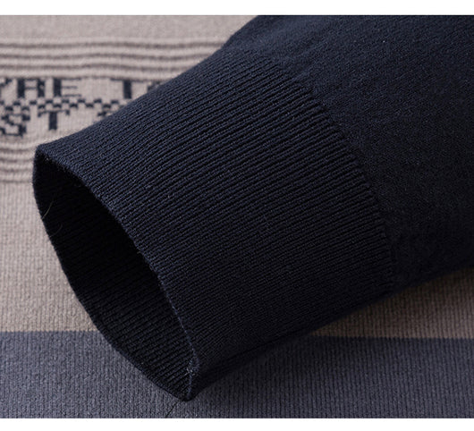 Suéter Cuello Redondo a Rayas para Hombre - Image 14