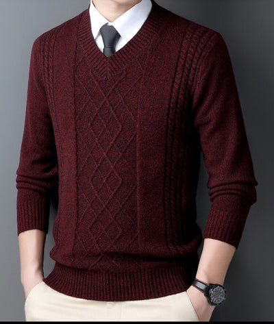 Suéter Casual para Hombre con Cuello Tipo Polo - Pullover de Punto - Image 22