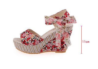 Sandalias Cuña Sexy con Red Abierta - Calzado de Moda Primavera Verano 2021 - Image 5