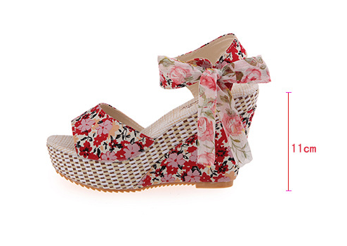 Sandalias Cuña Sexy con Red Abierta - Calzado de Moda Primavera Verano 2021 - Image 5
