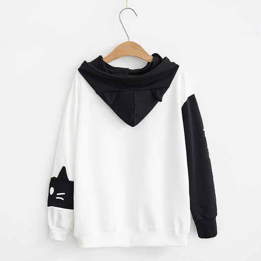 Sudadera con Capucha Gato Barbudo para Estudiantes - Image 9