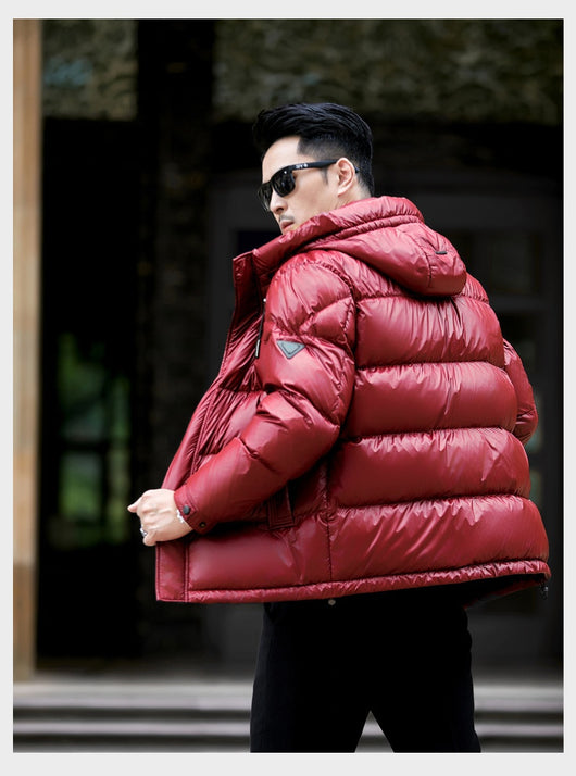 Chaqueta Puffer Premium de Plumón de Pato 90% con Capucha para Hombre - Image 19