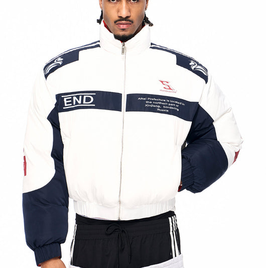 Chaqueta Acolchada Impresa para Hombre con Diseño Moderno - Image 12
