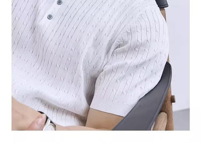 Polo Casual Slim Fit de Punto para Hombre - Cuello Redondo Premium - Image 30