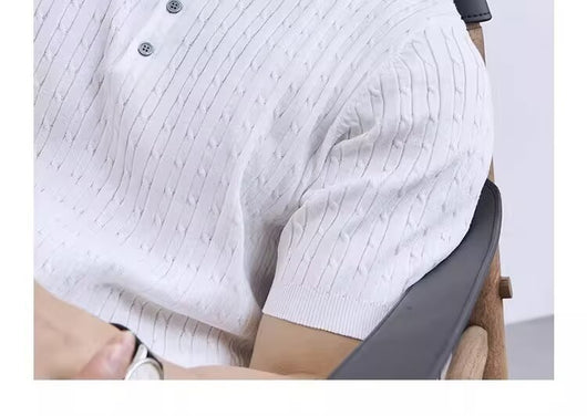 Polo Casual Slim Fit de Punto para Hombre - Cuello Redondo Premium - Image 30