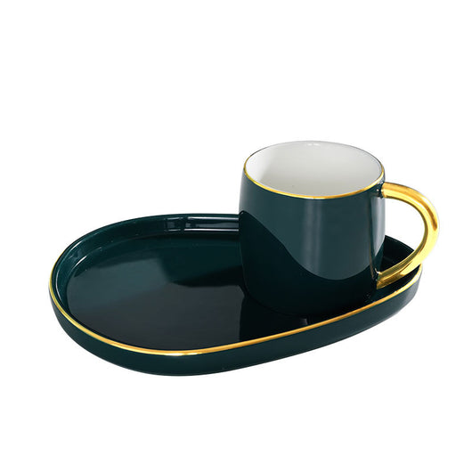 Juego de Taza y Platillo de Cerámica para Desayuno Creativo - Image 10