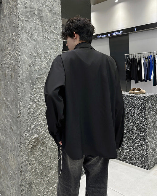 Camisa de Manga Larga Premium Ruoshuai para Hombre - Otoño - Image 25