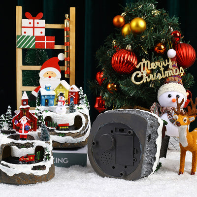 Tren Navideño Giratorio con Concierto - Decoración Resina Luminosa - Image 12