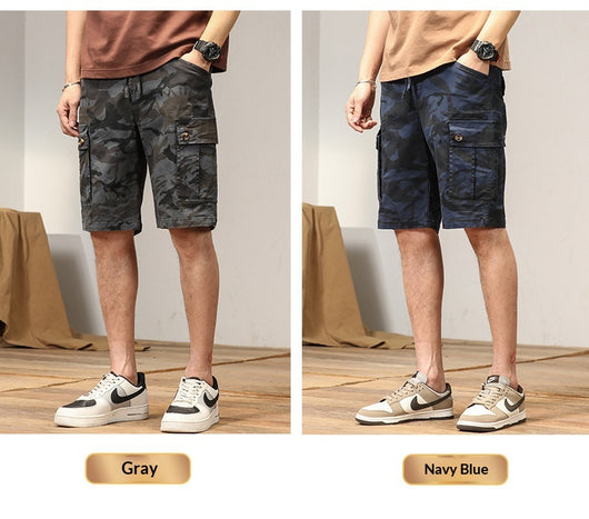 Shorts Cargo Retro Sueltos para Hombre con Múltiples Bolsillos - Image 14