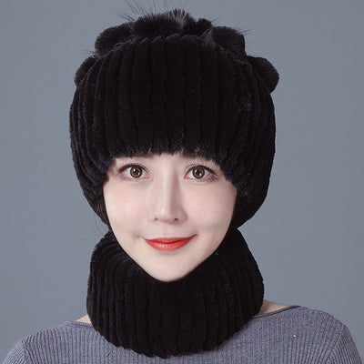 Gorro de Lana Floral con Protección Térmica para Oídos - Image 9