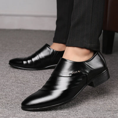 Zapatos de Cuero Casual con Punta Afilada para Hombre - Image 6