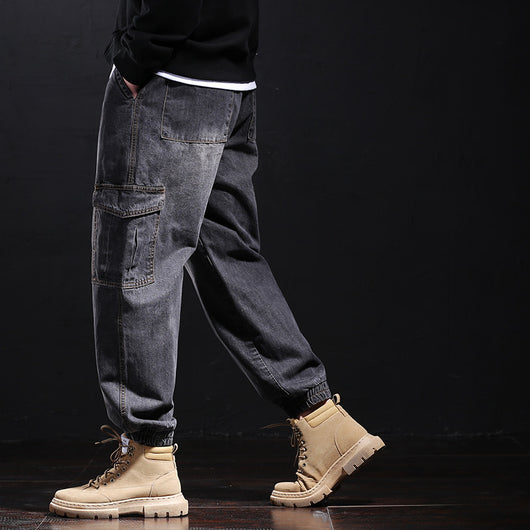 Pantalones Jeans Harem Sueltos para Hombre Fallwinter - Image 13