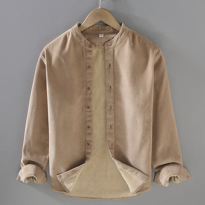 Chaqueta de Corduroy Grueso Forrada en Franela con Cuello Alto - Image 2