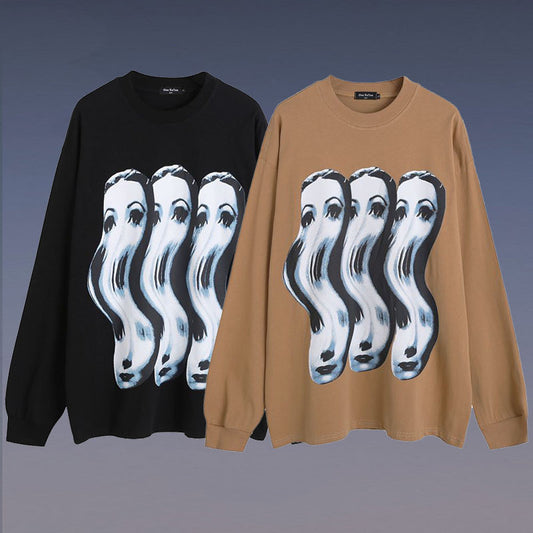 Camiseta Estampada de Manga Larga Unisex