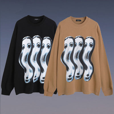 Camiseta Estampada de Manga Larga Unisex