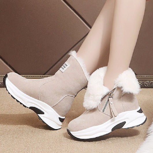Zapatos Casuales de Algodón con Suela Gruesa y Forro Térmico - Image 3