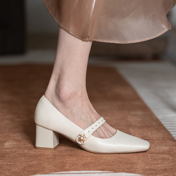 Zapatos Mary Jane de Tacón Alto Vintage