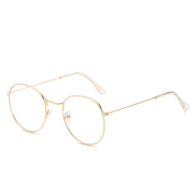 Gafas Retro Coreanas de Marco Pequeño con Espejo Plano y Metal - Image 5