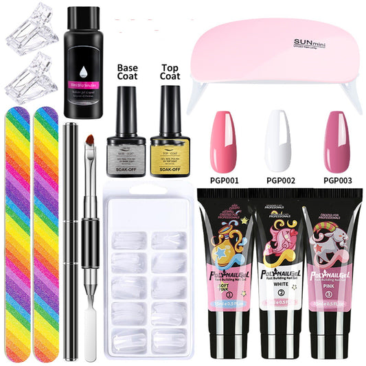 Set de 13 Piezas de Pegamento Cristal para Uñas Extendidas