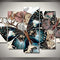 Pintura de Diamantes 5D Mariposa Cuadrada Completa DIY
