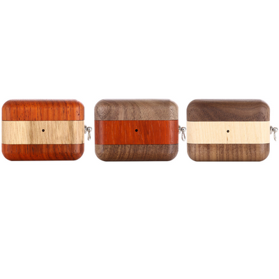 Fundas de Madera Maciza para AirPods Pro - Compatibles con Apple
