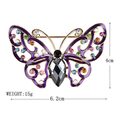 Broche Mariposa de Cristal Hueco - Image 2