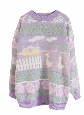 Suéter Tejido Jacquard Dulce