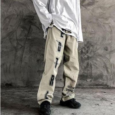 Pantalones Largos Holgados Estampados de Corte Recto - Image 13