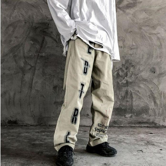 Pantalones Largos Holgados Estampados de Corte Recto - Image 13