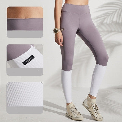 Leggins Deportivos Cintura Alta con Contraste de Colores para Yoga y Fitness - Image 3
