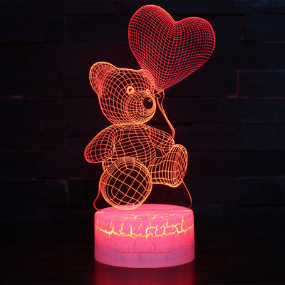 Lámpara Nocturna 3D Oso Adorable - Luz LED Creativa - Image 5