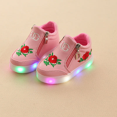 Zapatos Infantiles LED Estilo Otoño Coreano con Suela Luminosa y Suave - Image 8
