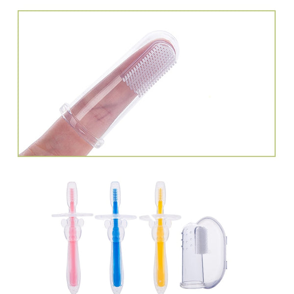 Cepillo de Silicona para Bebés con Masajeador de Encías