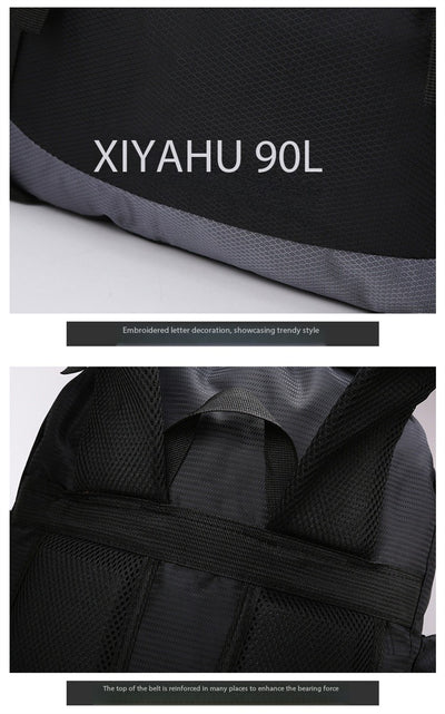 Mochila de Senderismo 90L XIYAHU - Resistente al Agua para Trekking y Acampada - Image 47